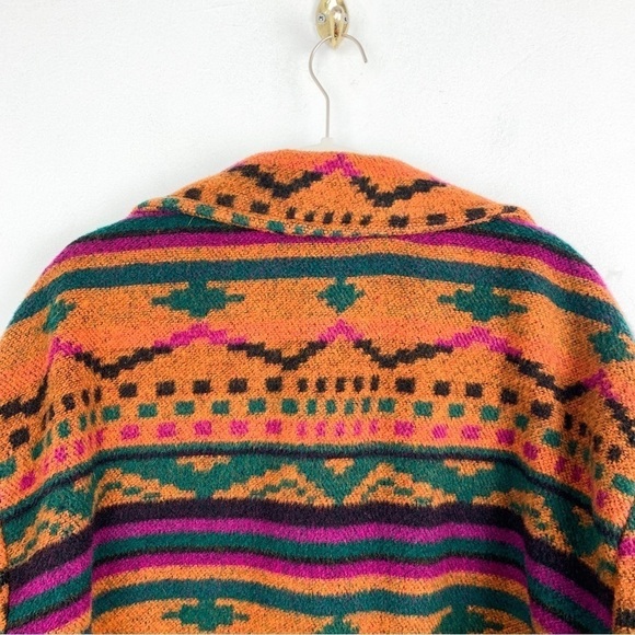 Vintage Hunters Run Southwestern Print Longline Coat Sz XXL - Picture 4 of 12